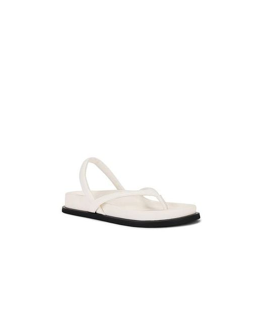 St. Agni White Sling Back Thong Sandal