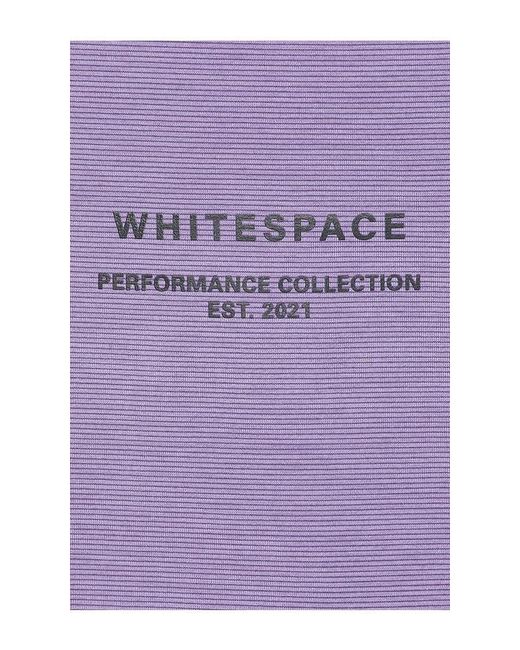 White/space Purple Graphene Crew Neck Top