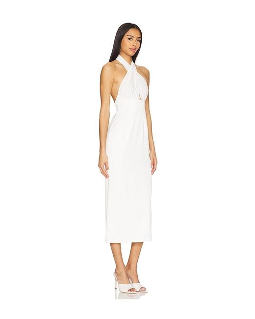 MORE TO COME White Josie Midi Dress