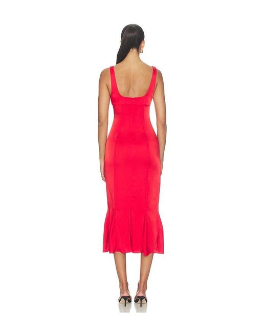 GUIZIO Red Amelie Bra Dress