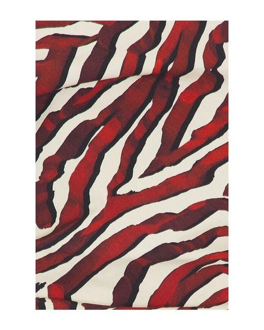 Proenza Schouler Red Maisy Strapless Top