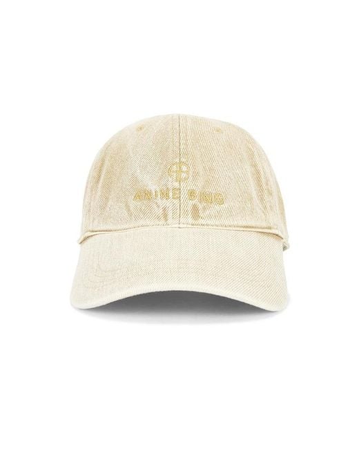 Anine Bing Natural Jeremy Baseball Cap