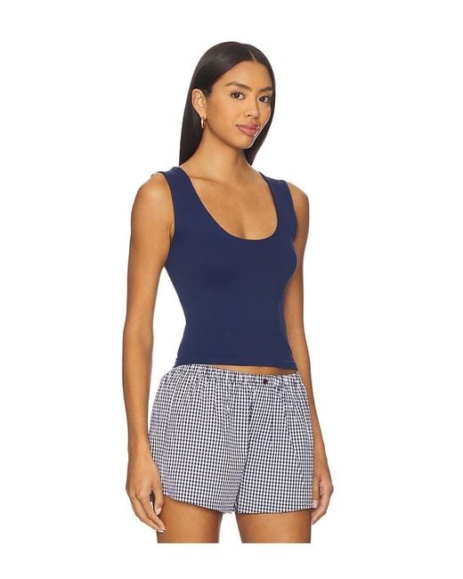 Free People Blue X Intimately Fp Clean Lines Muscle Cami