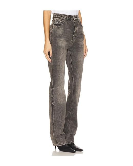 Fear Of God Gray High Waisted Fitted Leg Jeans