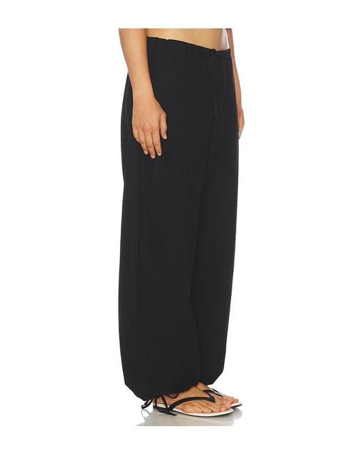 Cotton Citizen Black The Santorini Drawstring Pant