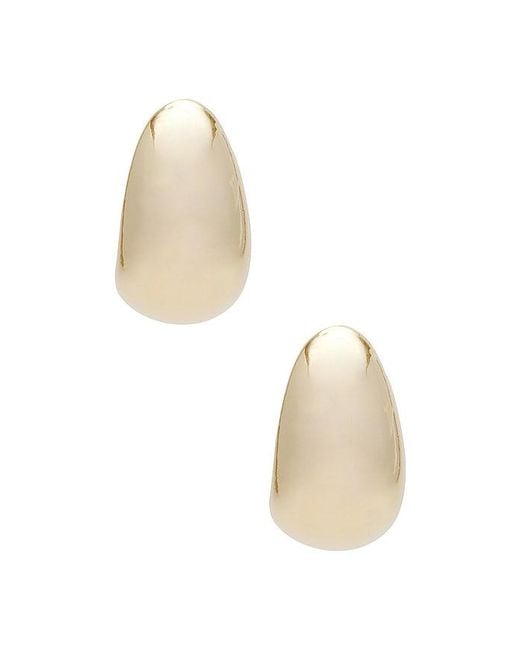 BRACHA White Hendrix Baby Dome Hoops