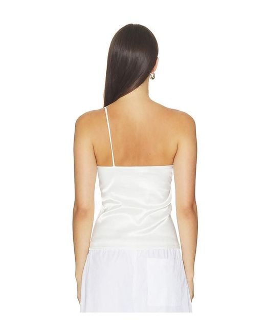 superdown White Ataya One Shoulder Top