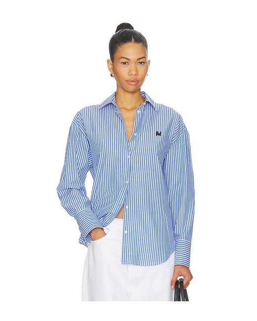 MSGM Blue Hemd Button Up