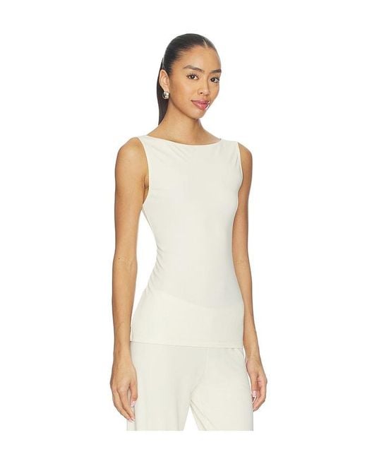 geel White Piper Top