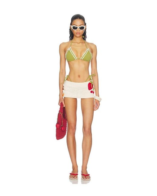 MY BEACHY SIDE White Gina Hand Crocheted Shorts