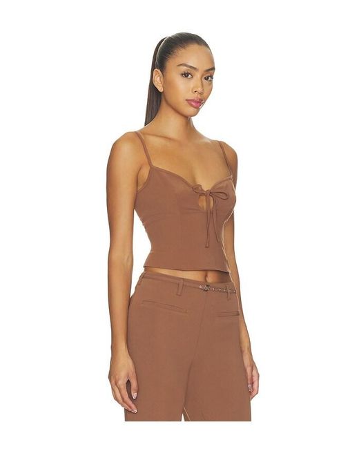 MAJORELLE Brown Elliot Top