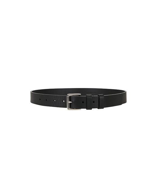 Vince Black 30Mm Flat Double Loop Belt for men