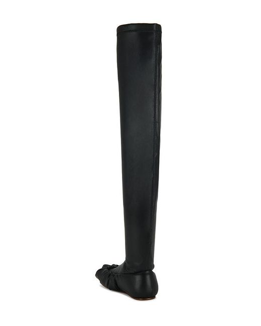 Yume Yume Black Over The Knee Ballerina Boot