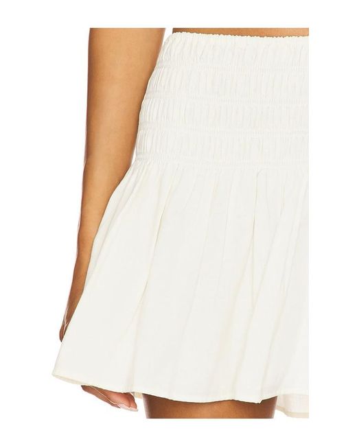 Tularosa White Mila Mini Skirt