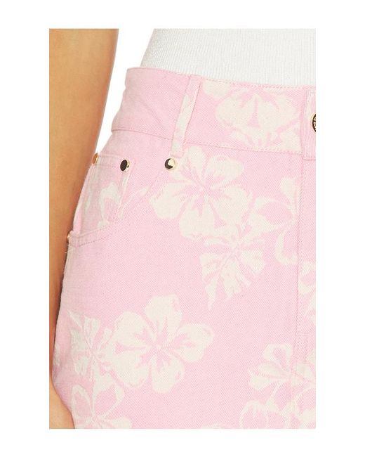 Kulani Kinis Pink Denim Mini Skirt
