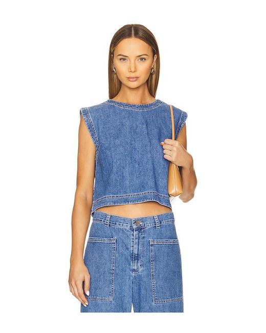 Velvet By Graham & Spencer Blue Loren Top