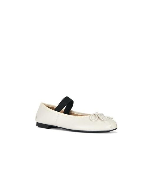 Tony Bianco White Caspian Mary Jane Flat