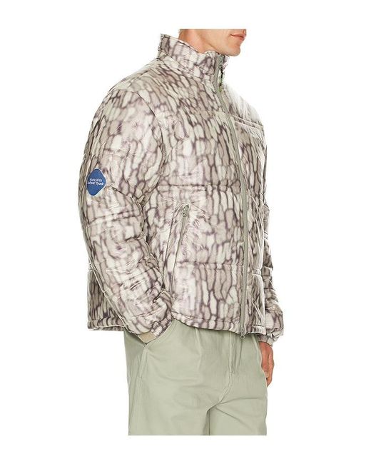 Huf Multicolor 89 Warped Camo Tyvek Puffer Jacket for men