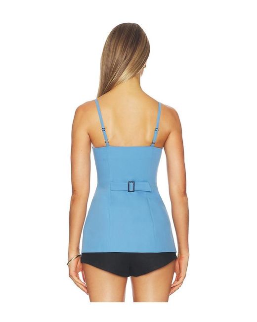 ALIGNE Blue Manhattan Top