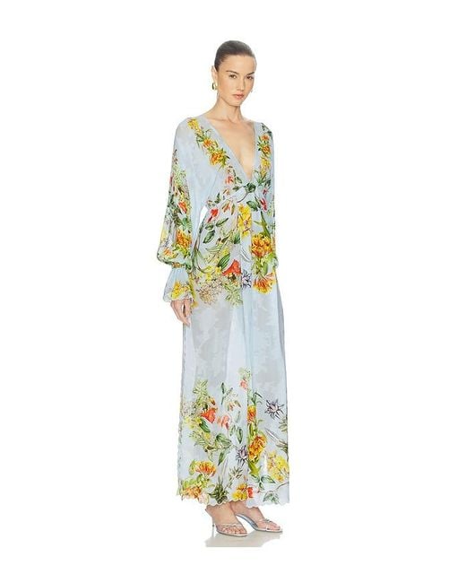 Hemant & Nandita White Maxi Kaftan