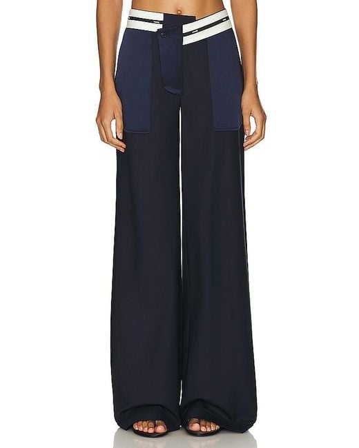 Monse Blue Inside Out Trousers