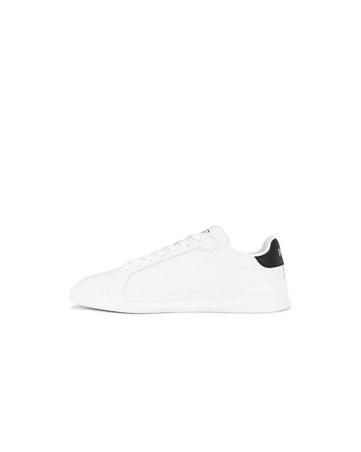 Polo Ralph Lauren White Heritage Court Ii Leather Sneaker for men