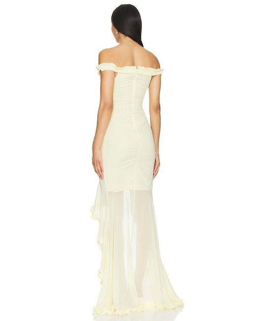 MAJORELLE Natural Chandra Gown