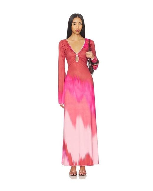 Eywasouls Malibu Pink Diana Bell Dress