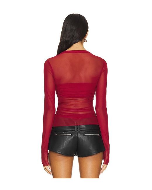 AFRM Red Sandrine Top