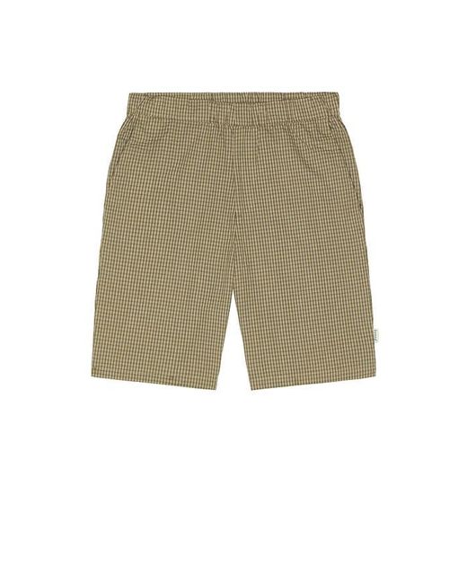 BOUND Natural Gingham Shorts for men