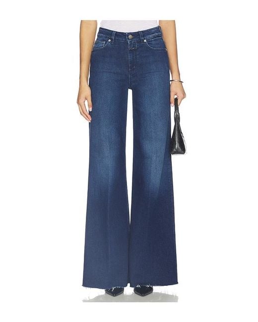 Closed Blue Glow Up Wide Leg Jeans