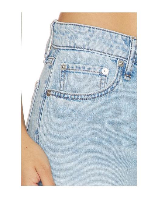 Rag & Bone Blue Featherweight Cam Full Straight Jeans