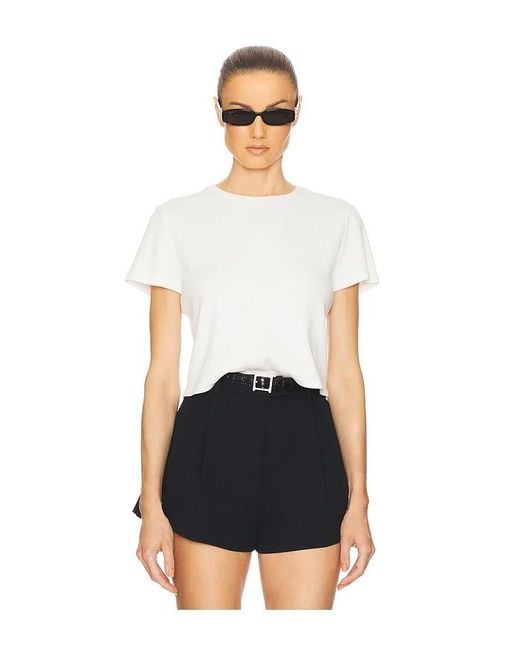 Helsa White The Rib Baby Tee