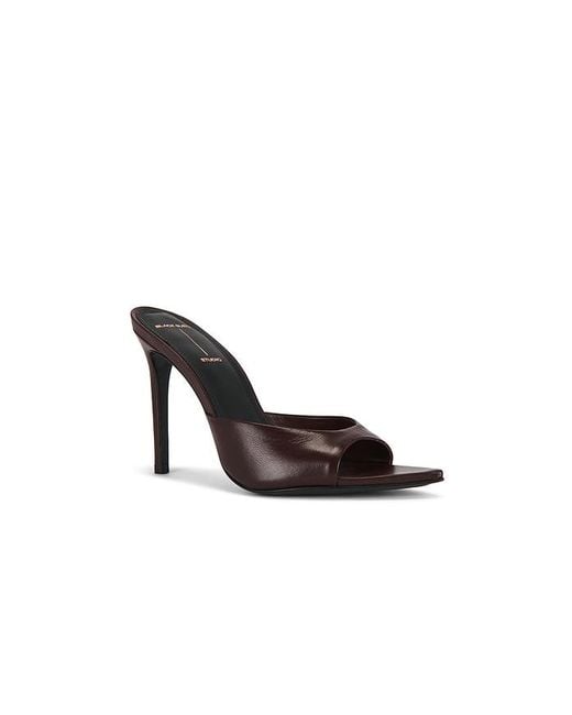 Black Suede Studio Red Brea Mule