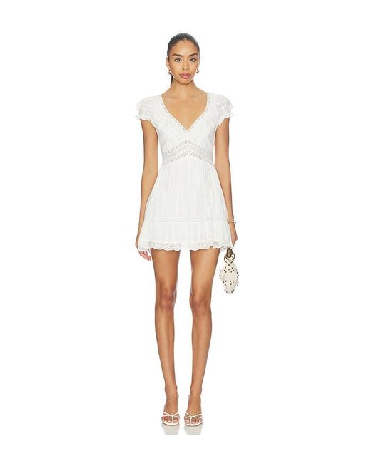 LoveShackFancy White Edena Dress