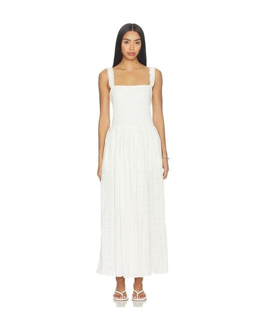 LSPACE White Wren Maxi Dress