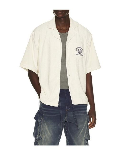 BBCICECREAM Blue Roam Short Sleeve Shirt for men