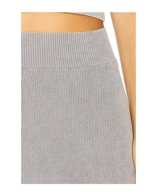 Alexander Wang Gray Mini Skirt With Embossed Logo