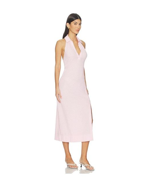 Jonathan Simkhai White Clairmont Halter Midi Dress