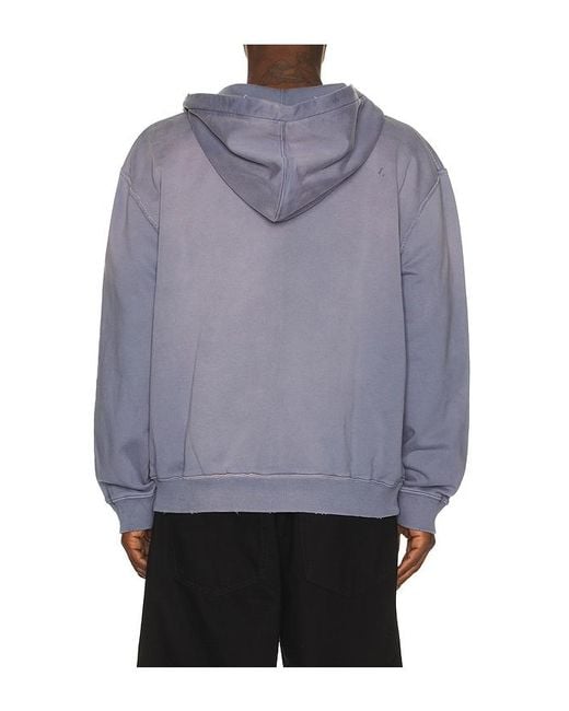 AllSaints Blue Aeterna Zip Through Sweater for men