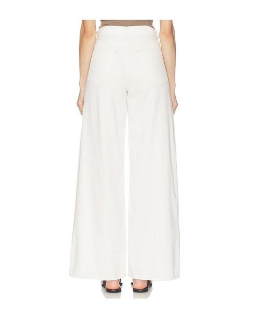 Rag & Bone White Featherweight Sofie Full Wide Jeans