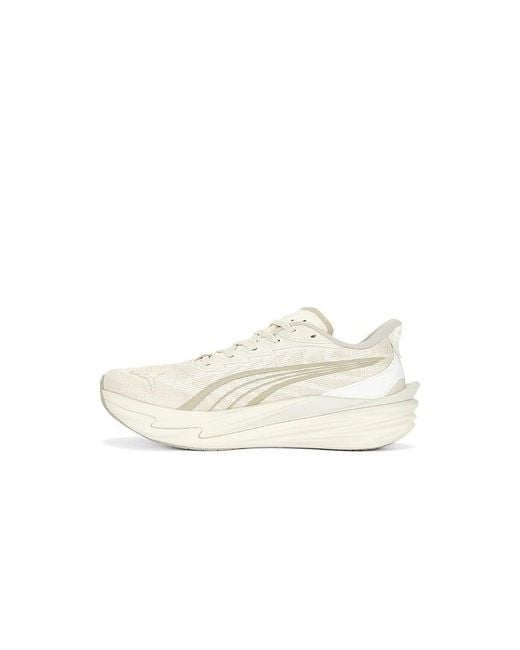 PUMA White Deviate Nitro 4 Sneaker