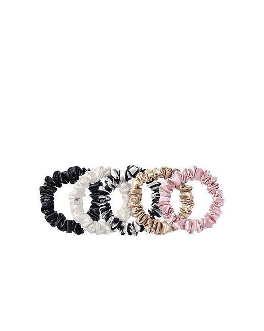 Slip White Midi Scrunchies 5 Pack
