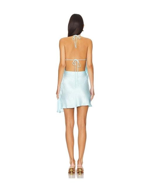 SNDY'S Blue Rosita Mini Dress