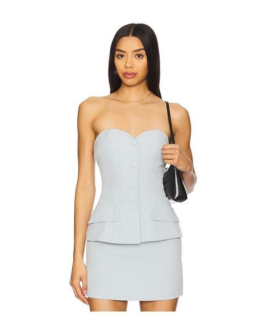 ALL THE WAYS White Anslie Strapless Top