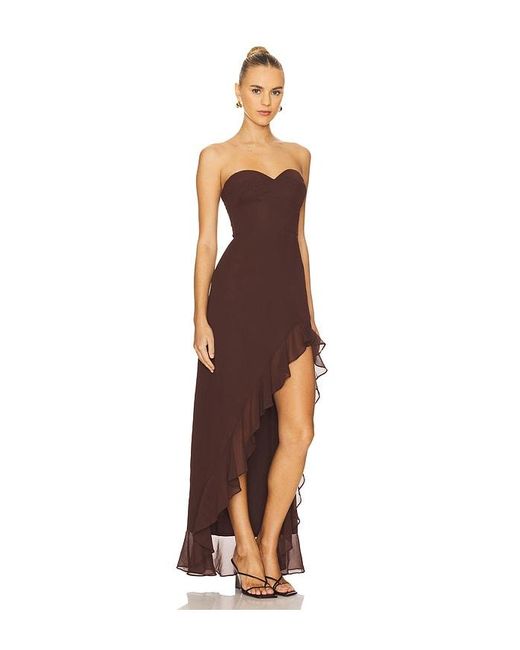 Amanda Uprichard Brown Kleid Eden