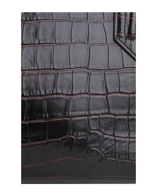 The Attico Black La Passeggiata Top Handle Bag