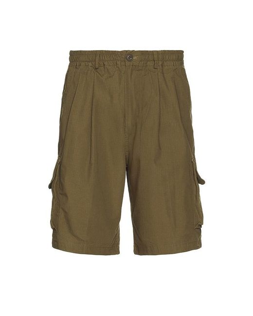 KAPPY DESIGN Green Ripstop Cargo Shorts for men