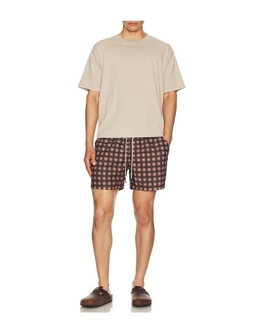 Oas Multicolor Coffee Lumo Swim Shorts for men