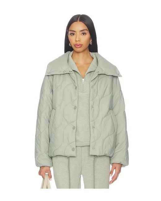 Varley Green Fabia Quilted Jacket